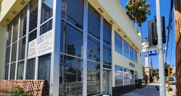 Front of the DeeperLayers studio building on the Gower & Selma corner in Hollywood